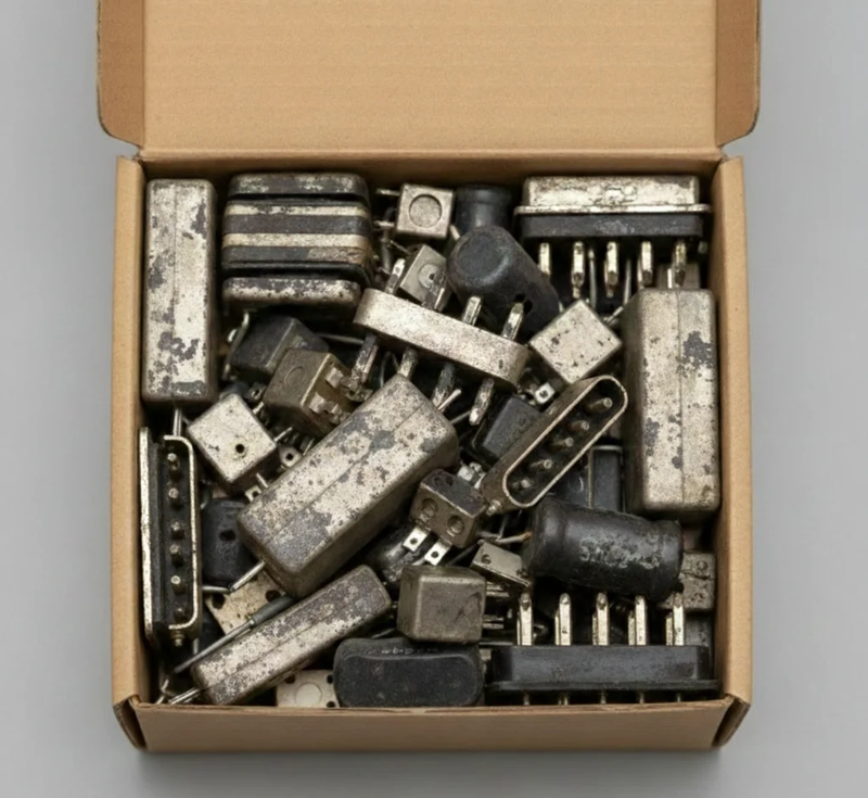 Техническое серебро в радиодеталях